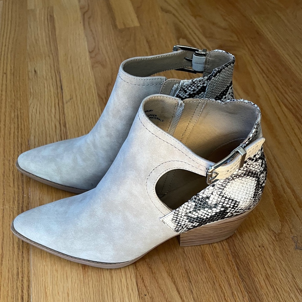 Boots Partial Snake Skin Seven Dials